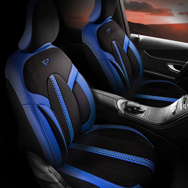 Mossa Housses De Siège Sur Mesure Pour Volkswagen Tiguan II SUV (2016-) – Modèle E3 Élégance – Protection Parfaite Et Style