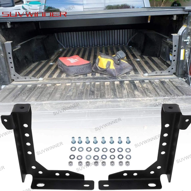 Hooke Road 2PCS Steel Bed Stiffeners /Channel Supports for 05-2021 Toyota Tacoma