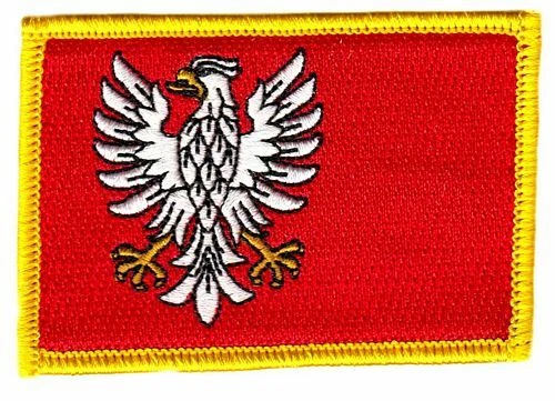Flaggen Aufnäher Patch Polen - Masowien Fahne Flagge
