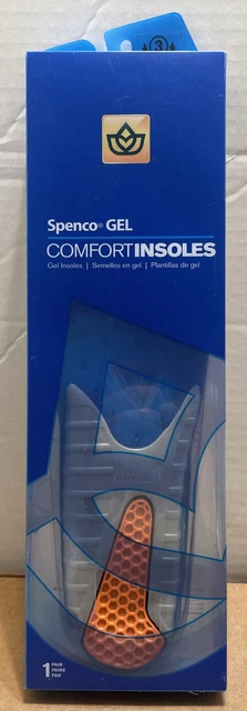 Plantillas Spenco Gel Comfort Azul Talla 3 Hombre 8-9.5 Mujer 9-10.5