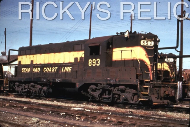 Duplicate Slide SCL #893/895 EMD GP7 Seaboard Coast Line Atlanta GA 1971