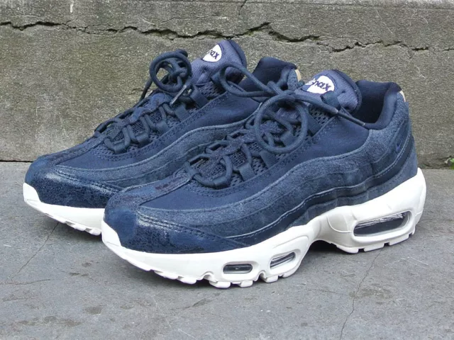 Nike Damen Schuhe Air Max 95 Premium Dark Obsidian Sneaker 807443-400 Neu 35,5