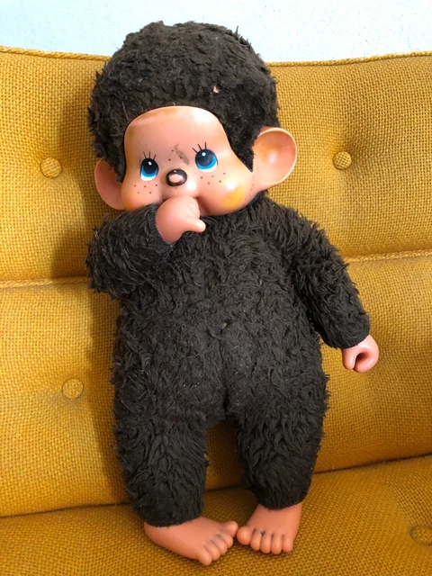 Kiki Le Vrai Papi Grand-Père Ajena – Monchhichi Sekiguchi 80's – Peluche Vintage