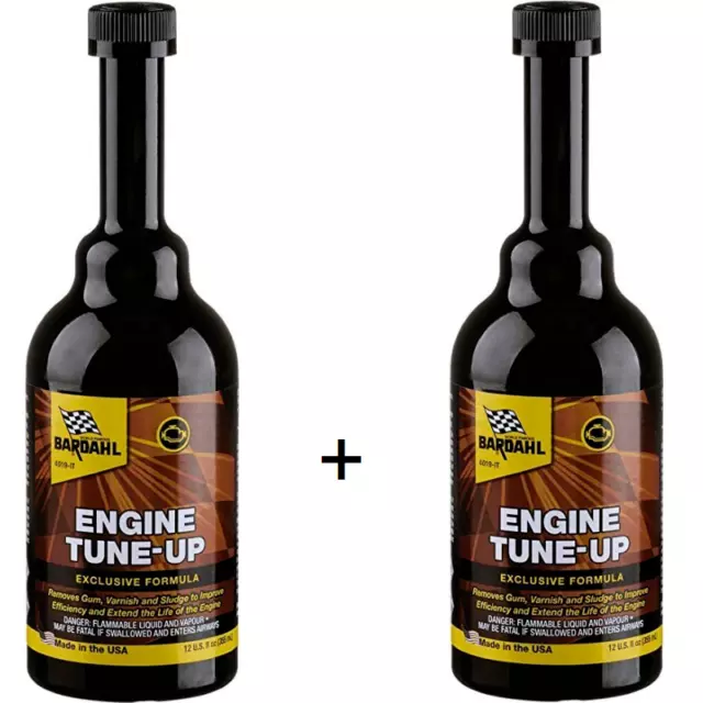 2 x Engine Tune-up BARDAHL 355 ml Additivo lavaggio pulizia olio motore 147023