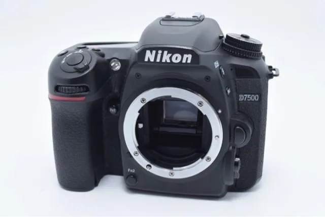 Near Mint Nikon D7500 20.9 MP Digital SLR Camera Black Body Japan