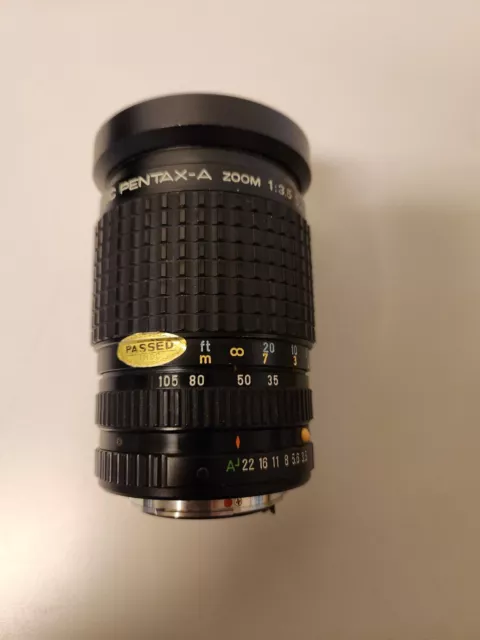 SMC Pentax-A 35-105mm F3.5 Zoom Macro MF Lens for K Mount From JAPAN
