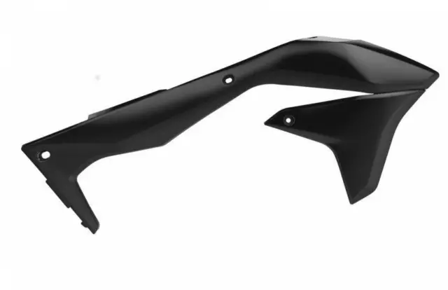 KAWASAKI Radiator Scoops / shrouds KXF 450 2016 - 2018 All Black Motocross