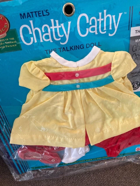 vintage chatty cathy doll and nursery school reproduction outfit