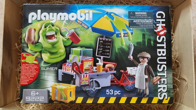 #PLAYMOBIL GHOSTBUSTERS SOS Fantômes# 9222 Bouffe-tout et stand de hot ...