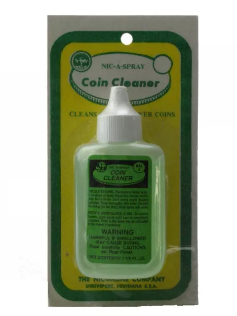 Nic-A-Spray Coin Cleaner, 1 1/4oz bottle