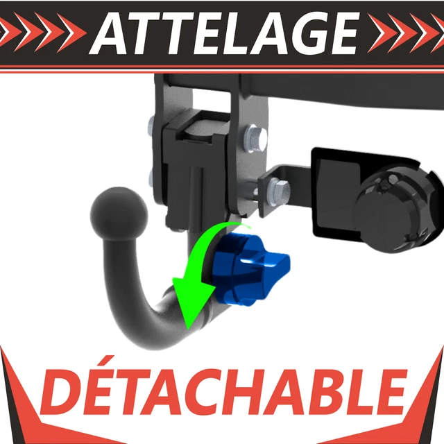 Attelage détachable pour BMW Serie 5 G30 4P Berline (aussi Pack M Sport) de 17