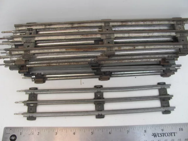 Lot Of 10 : Vintage Lionel 027 Track Standard "O" Gauge 3 Rail 2