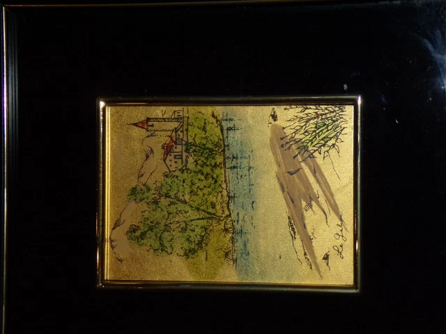Tableau Triptyque Moderne Feuilles d'Or. – Ma jolie toile
