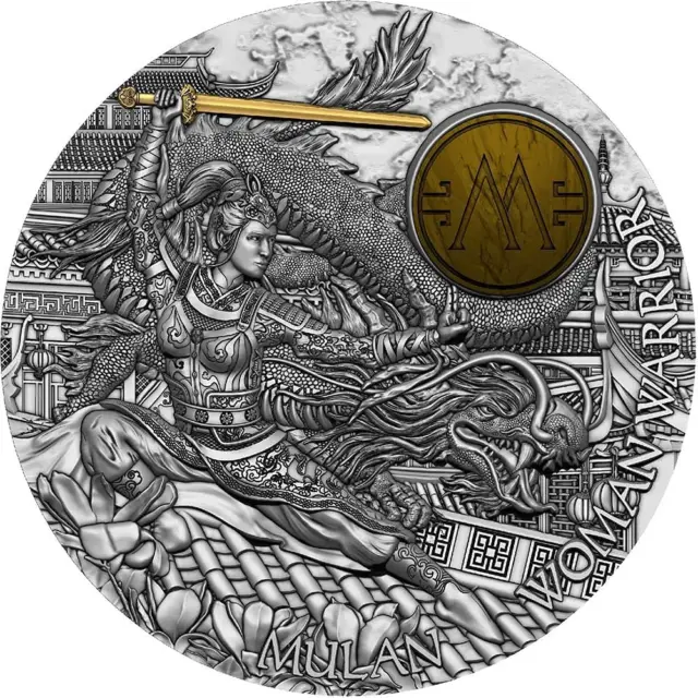 Mulan "Woman Warrior" Series 2oz Silver Coin- Niue 2021 (Limited Mintage 555pcs)