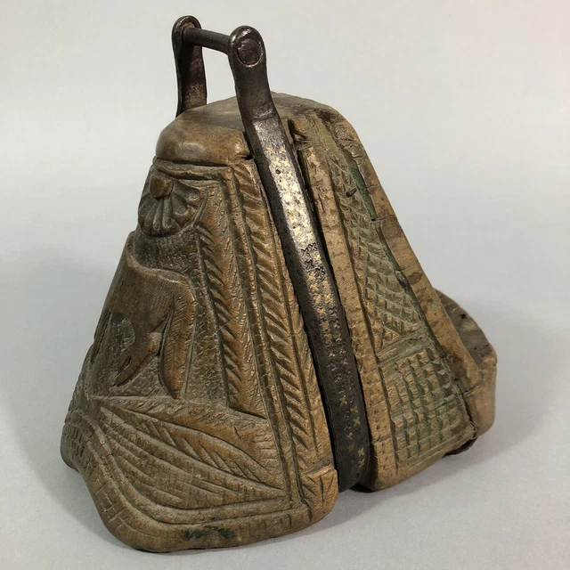 Anciens étriers Western Cloche - Acier Galvanisé Et Bois - Fait Main - USA - Occasion