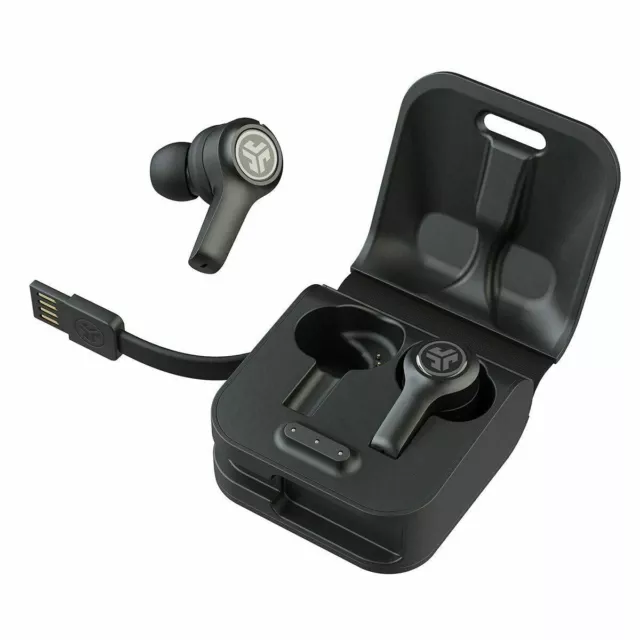 JLab JBuds Air Executive True Wireless Bluetooth Earbuds & Charger Case - Black