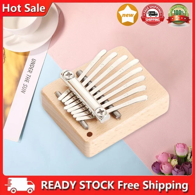Mini Kalimba Daumenklavier Acryl 8-Ton süßes Fingerklavier Musikgeschenk (rechte