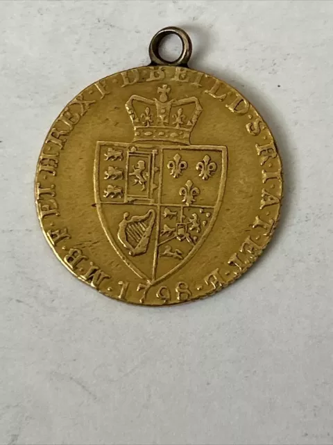 1789 George III Gold Guinea Coin With Jewellery Mount