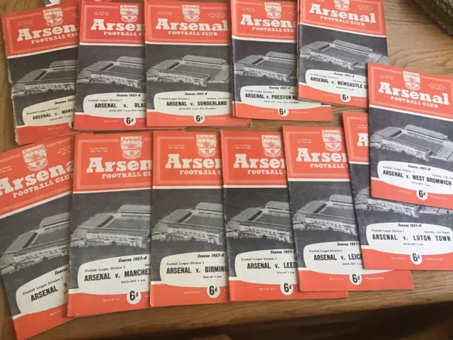 Arsenal Home Programmes