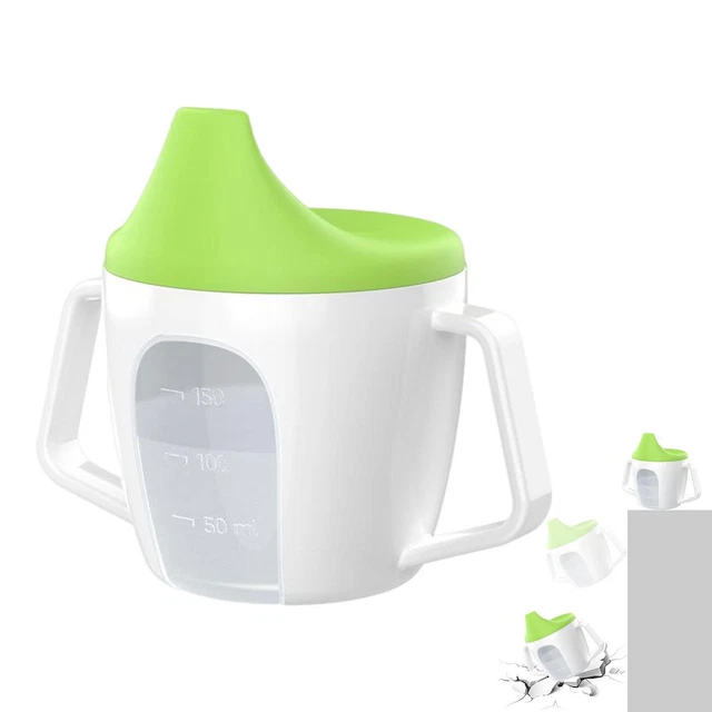 Taza para sorber bebé con asas y báscula, taza de entrenador a prueba de derrames