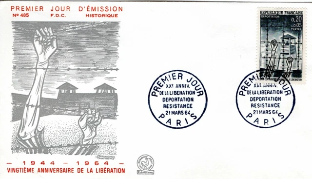 Enveloppe Premier Jour France 1984 – 40e Anniversaire Libération – Résistance