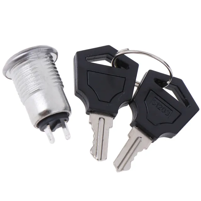 12mm Mini Key Switch ON/OFF Lock Switch KS-02 KS02 Electronic Switch 3A 250V-ca