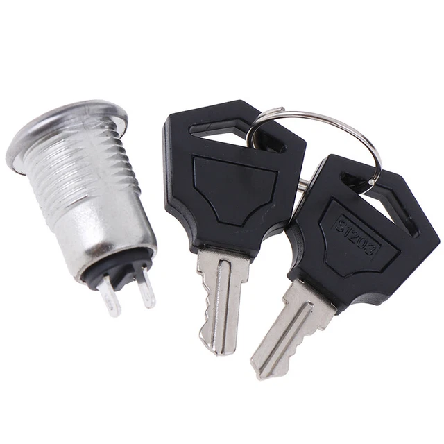 12mm Mini Key Switch ON/OFF Lock Switch KS-02 KS02 Electronic Switch 3A 25.Q6