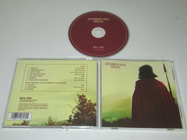 ARGUS DE WISHBONE Ash | CD | état bon EUR 5,50 - PicClick FR