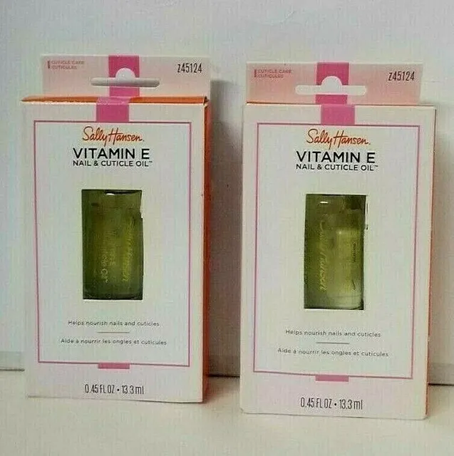 2 pk Sally Hansen Vitamin E Nail & Cuticle Oil 0.45 fl oz (Z451124)