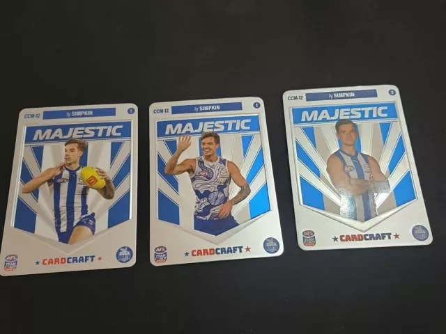 2024 AFL Teamcoach Card Craft Majestic North Melbourne Jy Simpkin Set CCM-12