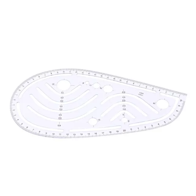 Multi-function Plastic French Curve Sewing Ruler Easy Curve Ruler for Knitt  CR