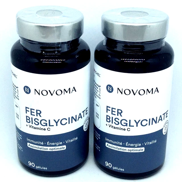 Complément Alimentaire Bandini® Fer Bisglycinate + Vitamine C - 180 Gélules (6 Mois), 80mg De Fer, Fabriqué En Italie