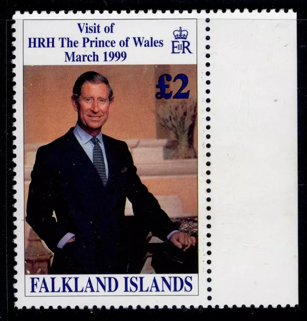 FALKLAND ISLANDS QEII SG837, 1999 £2 royal visit, NH MINT. Cat £14.
