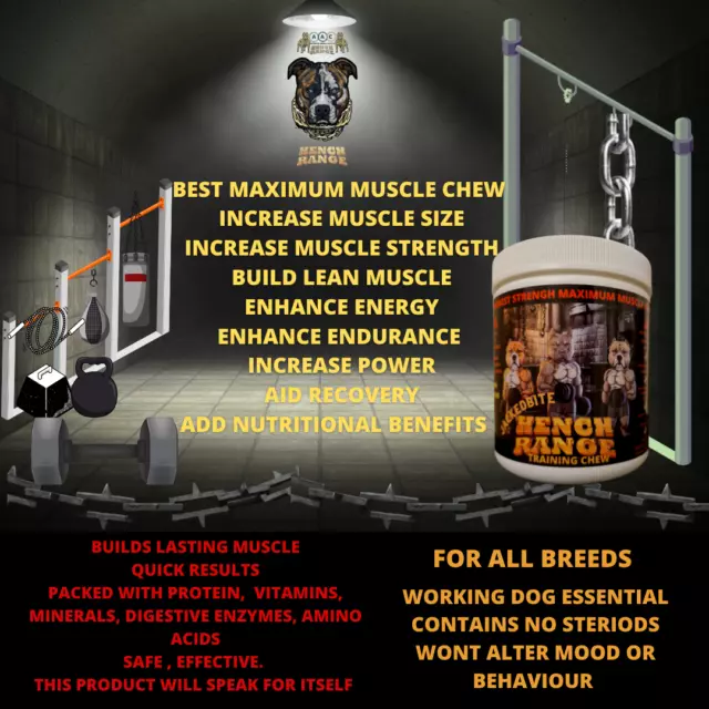 Hench Range JackedBite 2in1   Muscle Gain chew. ,Aging &Performance best deal uk 3