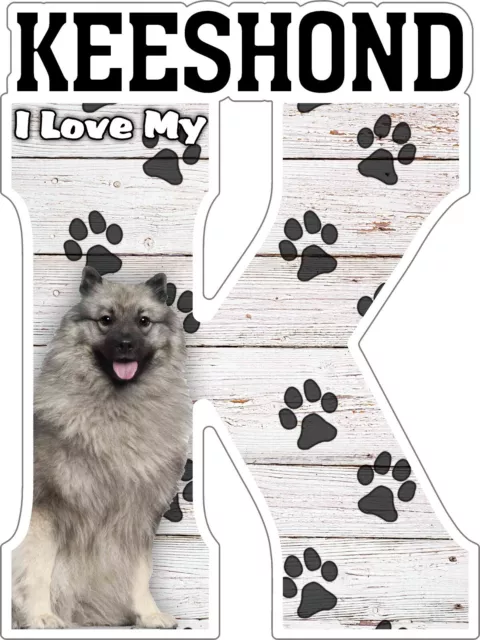 I Love My Keeshond Fridge Magnet