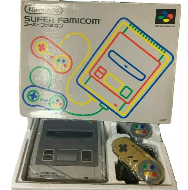 Nintendo Super Famicom Consola en Caja Buen Estado Japón Sfc Sistema De Probado