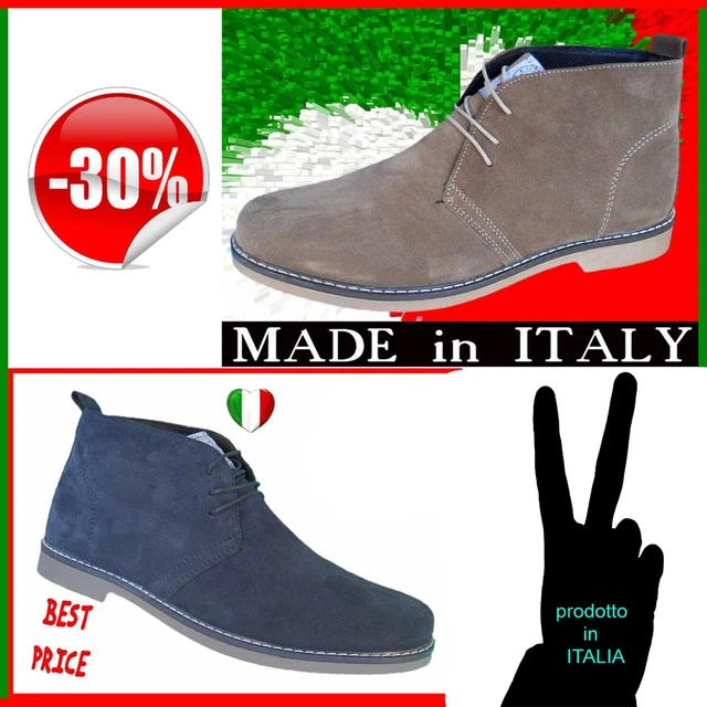 Scarpe Uomo Polacchine Scarponcini Stivali  In Italy 42 43 44 45 40 41 39