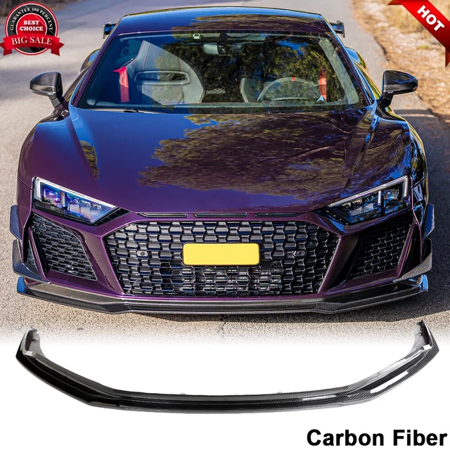 FOR AUDI R8 V10 Coupe 2023UP DRY CARBON FIBER Front Bumper Lip Spoiler ...