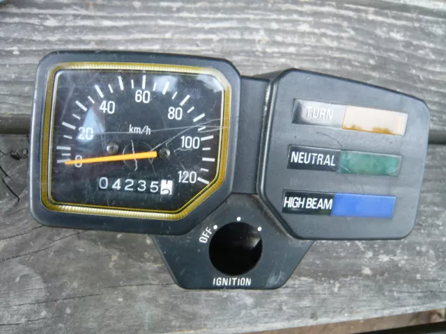 Yamaha DT 80 MX Cockpit Armatur Instrument Anzeige Gauge Tacho Tachometer