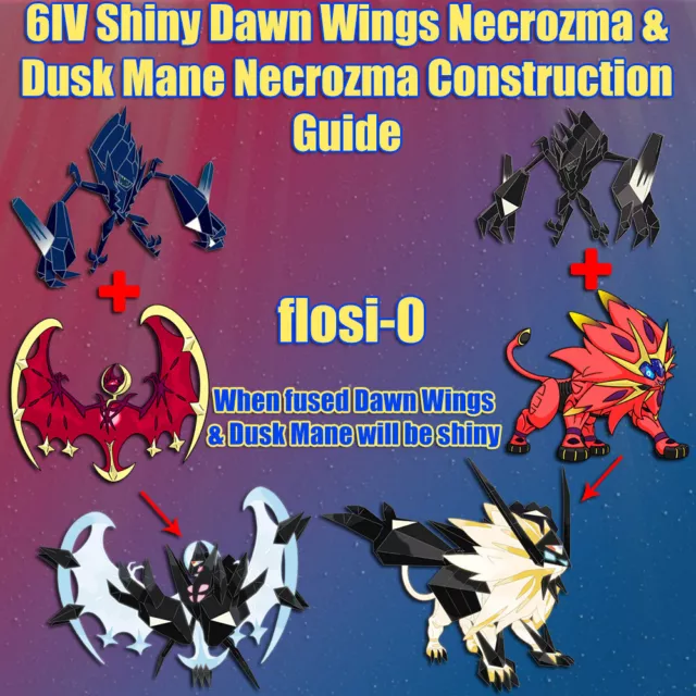 ✨ Shiny NECROZMA 6IV Event ✨ Pokemon Ultra Sun and Moon 3DS 🚀 Legendary  +EVs