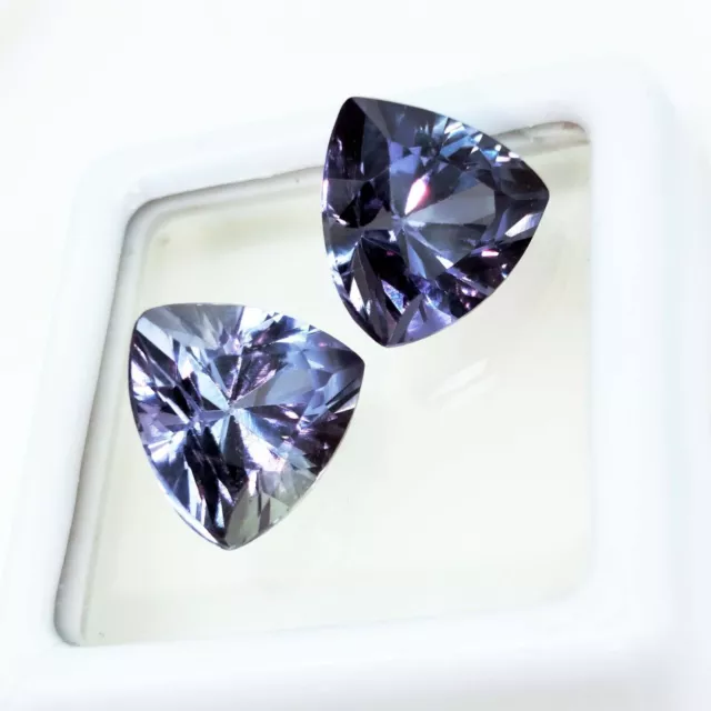 9.95 Ct Natural Color Change Alexandrite STUNNING Gemstone Pair