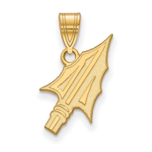 10k Yellow Gold Florida State University Seminoles Arrowhead Charm Pendant
