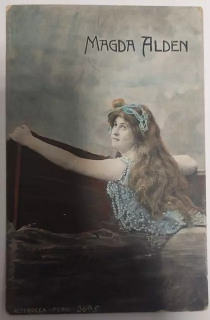 Cartolina Attrice Attore Cinema Teatro Primi '900 Magda Alden  Vgt 1904 #326