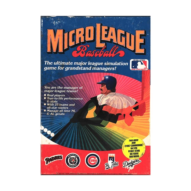 MicroLeague Computer Wargame Baseball VG+