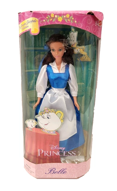 DISNEY PRINCESS BELLE Doll My Favorite Fairytale Collection Mattel Village  Dress $29.94 - PicClick