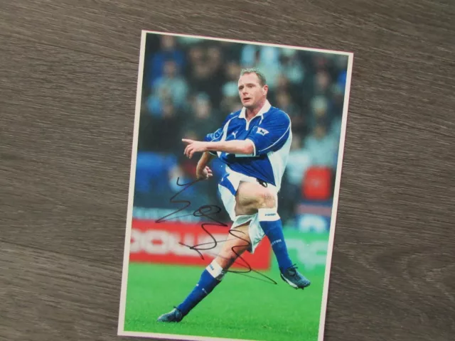 Paul Gascoigne Gazza England Legendary Football Player Hand Signed Photo B