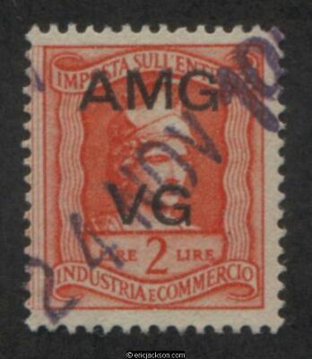 Venezia Giulia Industry & Commerce Revenue Stamp, VG IC2 right stamp, used, VF