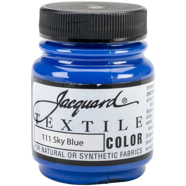 Pintura de tela de color textil Jacquard 2,25 oz azul cielo