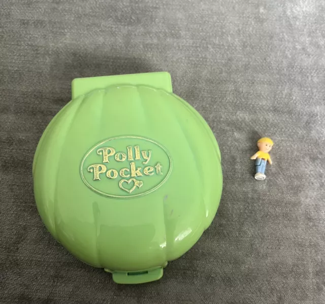 Vintage 1989 Polly Pocket Strandhaus Spielset mit 1 Figuren