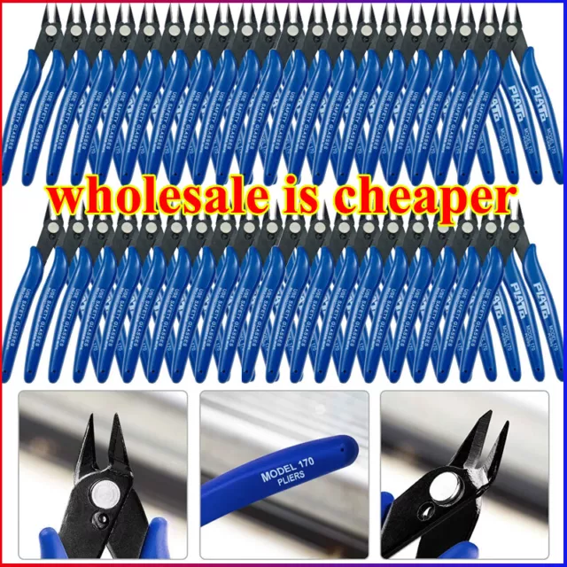 Flush Side Cutter Precision Shear Wire Snips Pliers Tool Diagonal Mini Wholesale